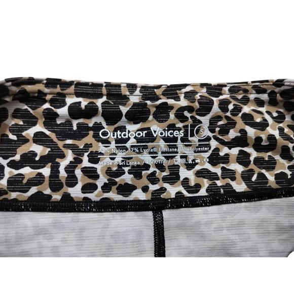 Outdoor Voices women super form 3.5" short leopart print shorts size S - Picture 9 of 9